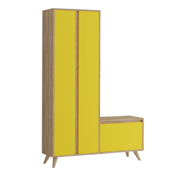 Bless international 47.2'' Wide Hall Tree with Bench and Shoe Storage